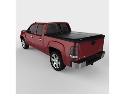 UnderCover SE Hinged Tonneau Cover; Black Textured (07-13 Sierra 1500 w/ 5.80-Foot Short & 6.50-Foot Standard Box)