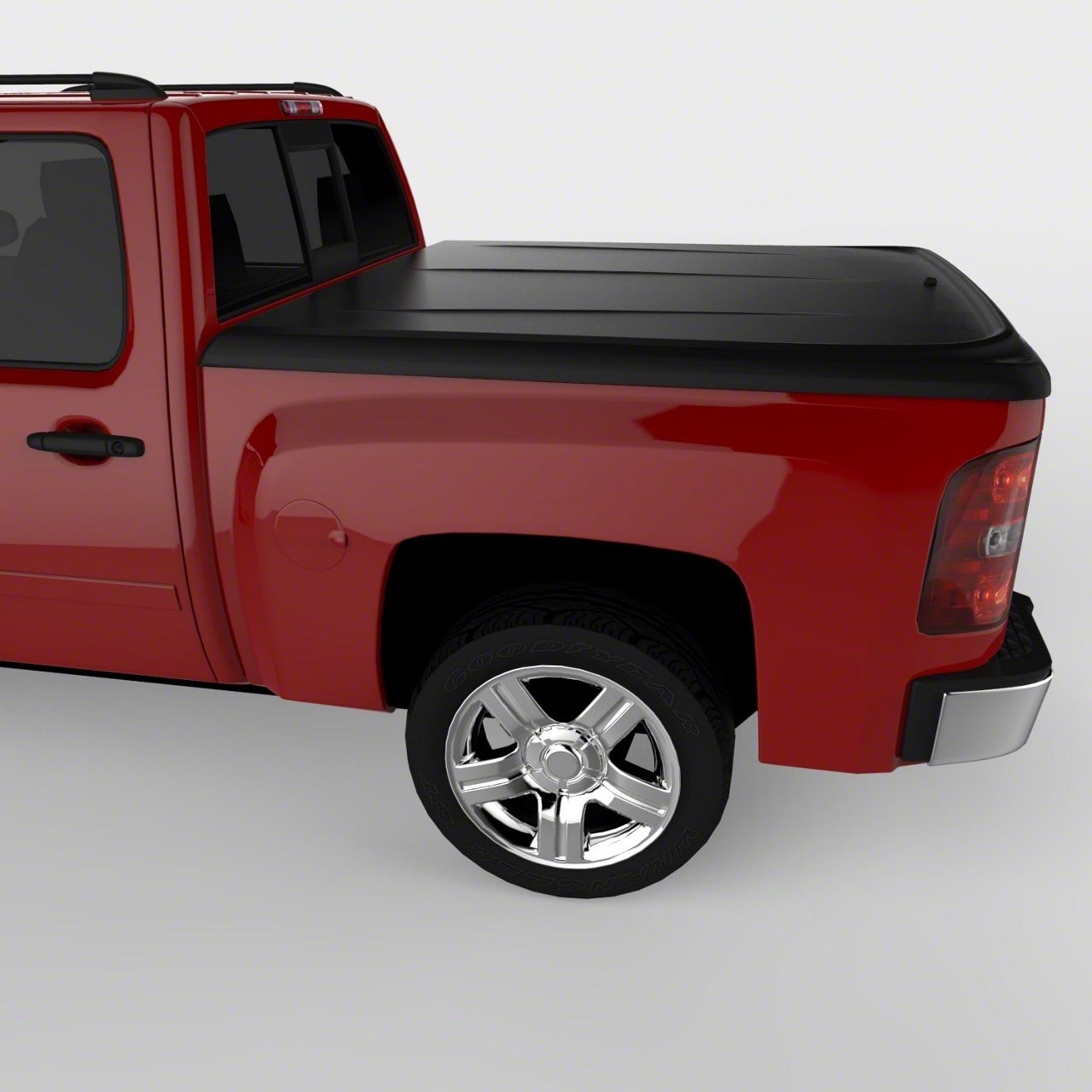 UnderCover Silverado 1500 SE Hinged Tonneau Cover; Black