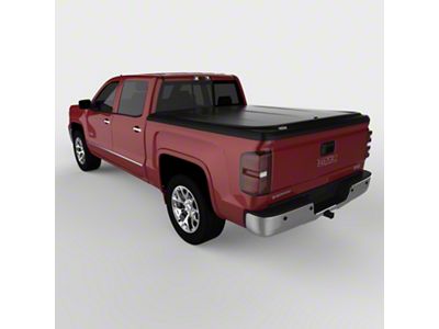 UnderCover SE Hinged Tonneau Cover; Black Textured (14-18 Sierra 1500 w/ 5.80-Foot Short & 6.50-Foot Standard Box)