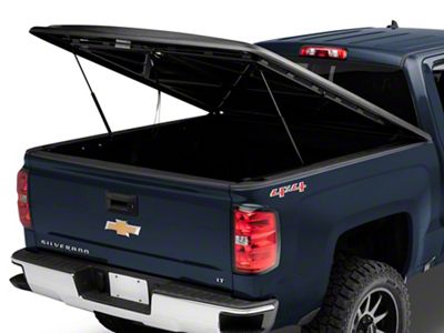 UnderCover SE Hinged Tonneau Cover; Black Textured (14-18 Silverado 1500 w/ 5.80-Foot Short & 6.50-Foot Standard Box)