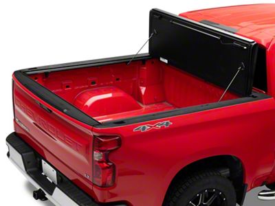 UnderCover Flex Tri-Fold Tonneau Cover; Black Textured (19-24 Silverado 1500 w/ 5.80-Foot Short & 6.50-Foot Standard Box)