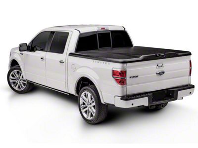 UnderCover Elite Hinged Tonneau Cover; Black Textured (15-19 Silverado 3500 HD w/ 6.50-Foot Standard Box)