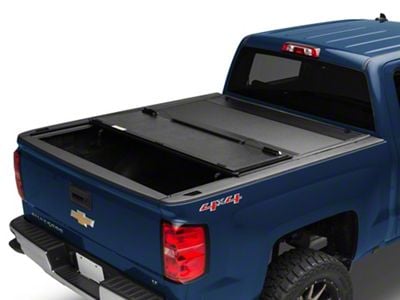 UnderCover Ultra Flex Tri-Fold Tonneau Cover; Black Textured (14-18 Silverado 1500)