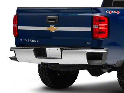 Tailgate Accent Trim; Stainless Steel (14-18 Silverado 1500)