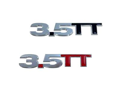 UPR Products Billet 3.5 Twin Turbo Emblem; Black; Pair (Universal; Some Adaptation May Be Required)