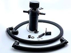 UPR Products Plug N Play Breather Tank; Black (21-25 5.0L F-150)
