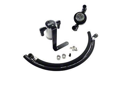 UPR Products Plug N Play Oil Catch Can; Passenger Side; Satin (10-14 6.2L F-150 Raptor; 15-25 2.7L/3.5L EcoBoost, 5.0L F-150)
