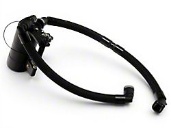 Single Valve Plug N Play Oil Catch Can; Black (21-26 5.0L F-150)