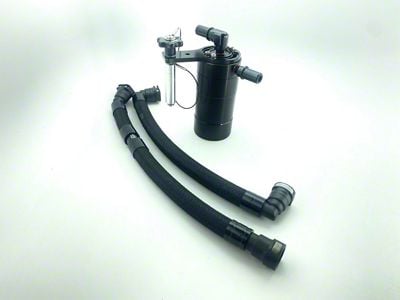 UPR Products Single Valve Plug N Play Oil Catch Can; Black (23-25 F-150 Raptor R)
