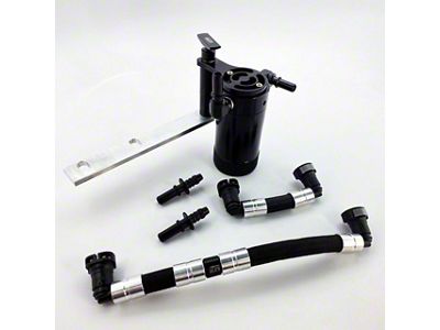 UPR Products Single Valve Plug N Play Clean Side Oil Catch Can; Satin (99-03 F-150 Lightning)