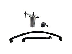 UPR Products Single Valve Plug N Play Clean Side Oil Catch Can; Black (23-25 6.8L, 7.3L F-250 Super Duty w/ Single Battery)