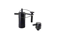 UPR Products Single Valve Plug N Play Clean Side Oil Catch Can; Black (20-22 7.3L F-350 Super Duty)