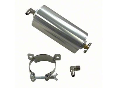UPR Products Billet Coolant Overflow Tank; Polished (Universal; Some Adaptation May Be Required)