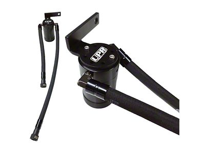 UPR Products Billet Oil Catch Can; Firewall Mount; Black (19-25 V8 Sierra 1500)