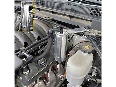 UPR Billet Oil Catch Can For 4.8/5.3/6.0 LS Engines - Fits 97-13 Silverado, Sierra, Tahoe 2 thumbnail image