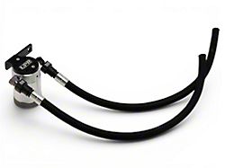 Billet Oil Catch Can; Firewall Mount; Satin (19-26 V8 Silverado 1500)