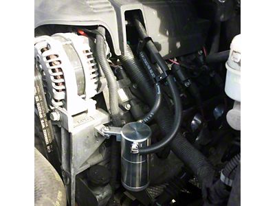 UPR Products Billet Oil Catch Can; Engine Mount; Satin (07-14 Tahoe)