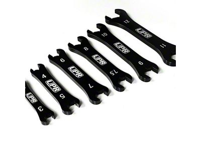 UPR Products Billet Aluminum Black Phantom Wrench Set; AN