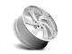 US Mag Desperado Silver Brushed Face Milled Diamond Cut Milled 6-Lug Wheel; 24x10; 25mm Offset (04-08 F-150)