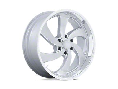 US Mag Desperado Silver Brushed Face Milled Diamond Cut Milled 6-Lug Wheel; Right Directional; 22x9; 25mm Offset (07-13 Sierra 1500)
