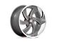 US Mag Desperado Anthracite Milled Diamond Cut Milled 6-Lug Wheel; 20x9.5; 1mm Offset (07-13 Silverado 1500)