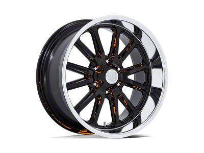 US Mag Rambler 6 Gloss Black with Diamond Cut Lip 6-Lug Wheel; 20x8; 1mm Offset (07-14 Tahoe)