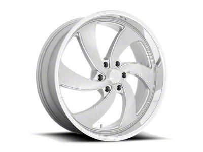 US Mag Desperado Silver Brushed Face Milled Diamond Cut Milled 6-Lug Wheel; 24x9; 25mm Offset (09-14 F-150)