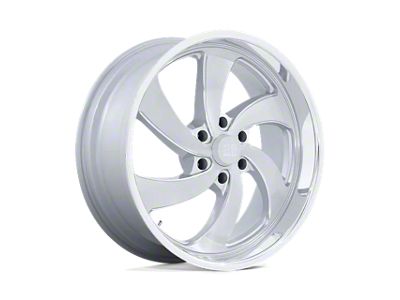US Mag Desperado Silver Brushed Face Milled Diamond Cut Milled 6-Lug Wheel; Right Directional; 22x9; 25mm Offset (14-18 Sierra 1500)
