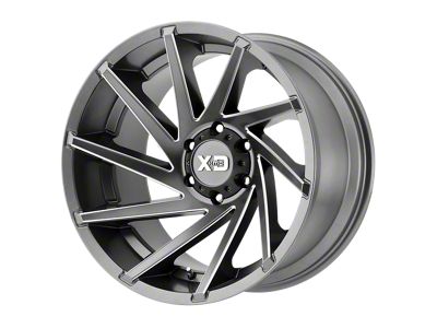 US Mag Desperado Anthracite Milled Diamond Cut Milled 6-Lug Wheel; 24x9; 25mm Offset (14-18 Silverado 1500)