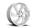 US Mag Desperado Silver Brushed Face Milled Diamond Cut Milled 6-Lug Wheel; 24x9; 25mm Offset (15-20 Tahoe)