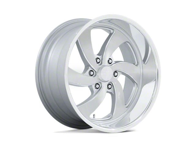 US Mag Desperado Silver Brushed Face Milled Diamond Cut Milled 6-Lug Wheel; 20x9.5; 1mm Offset (15-20 Yukon)