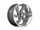 US Mag Desperado Anthracite Milled Diamond Cut Milled 6-Lug Wheel; 20x9.5; 1mm Offset (99-06 Sierra 1500)