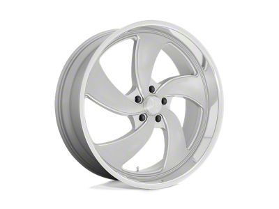 US Mag Desperado Silver Brushed Face Milled Diamond Cut Milled 6-Lug Wheel; Right Directional; 22x10; 25mm Offset (23-25 Colorado)