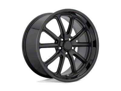 US Mag Rambler Gloss Black with Matte Black 5-Lug Wheel; 20x8.5; 32mm Offset (87-90 Dakota)
