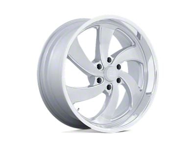 US Mag Desperado Silver Brushed Face Milled Diamond Cut Milled 6-Lug Wheel; Right Directional; 22x9; 25mm Offset (19-25 Silverado 1500)