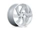 US Mag Desperado Silver Brushed Face Milled Diamond Cut Milled 6-Lug Wheel; 20x8; 1mm Offset (21-24 Yukon)