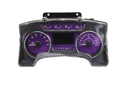 US Speedo Amethyst Edition Gauge Face; MPH (11-14 F-150 STX)