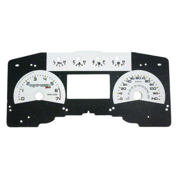 US Speedo F-150 Daytona Edition Gauge Face; MPH; White RAP1100 (11-14 F ...