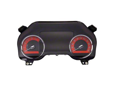 US Speedo Daytona Edition Gauge Face; MPH; Orange (17-22 6.7L Powerstroke F-250 Super Duty)