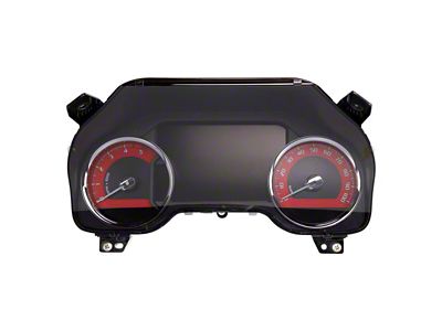 US Speedo Daytona Edition Gauge Face; MPH; Red (17-22 6.7L Powerstroke F-250 Super Duty)
