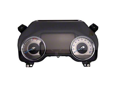 US Speedo Stainless Edition Gauge Face; MPH; Blue (17-22 6.7L Powerstroke F-250 Super Duty)