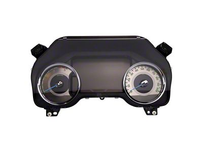 US Speedo Stainless Edition Gauge Face; MPH; Green (17-22 6.7L Powerstroke F-250 Super Duty)