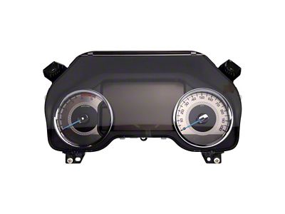 US Speedo Stainless Edition Gauge Face; MPH; Purple (17-22 6.7L Powerstroke F-250 Super Duty)