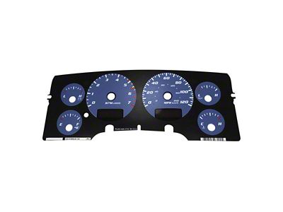 US Speedo Daytona Edition Gauge Face; MPH; Blue (02-05 RAM 1500)