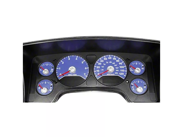 US Speedo Daytona Edition Gauge Face; MPH; Blue (2006 RAM 1500)