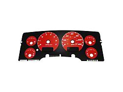 US Speedo Daytona Edition Gauge Face; MPH; Red (02-05 RAM 1500)