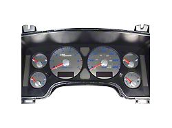 US Speedo Stainless Edition Gauge Face; MPH; Blue (02-05 RAM 1500)