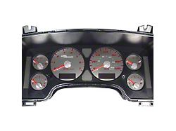 US Speedo Stainless Edition Gauge Face; MPH; Red (02-05 RAM 1500)