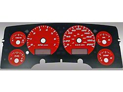 US Speedo Daytona Edition Gauge Face; KMH; Red (03-05 RAM 2500, Excluding Diesel)