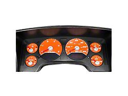 US Speedo Daytona Edition Gauge Face; MPH; Orange (2006 5.9L RAM 2500)